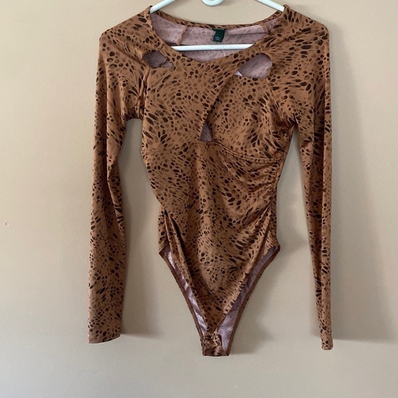 Universal Thread Tops - NWT wild fable cheetah print bodysuit